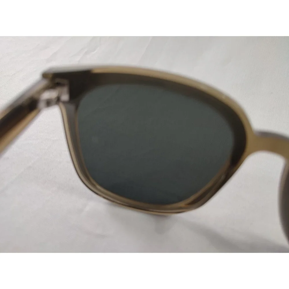 Gentle Monster LIBE KC1 Sunglasses Translucent Khaki Grey Square Flatba Frame‎